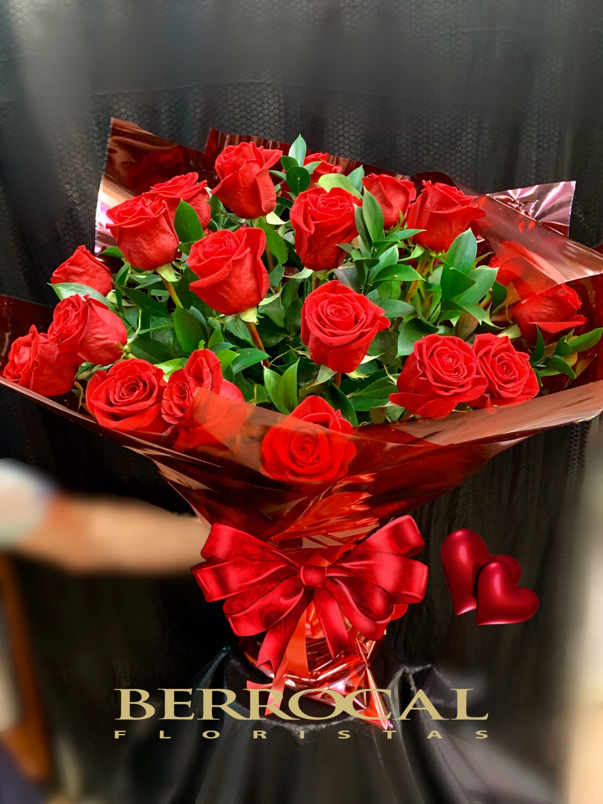 RS-05 Bouquet of 24 red roses. Valentines day